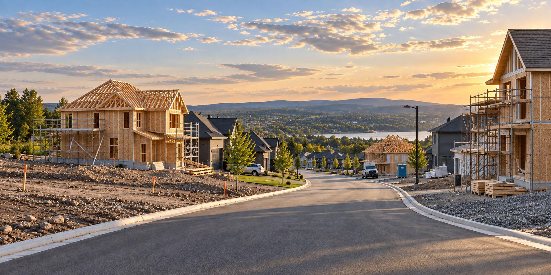 Neighborhood under construction